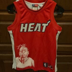 Majestic White and Red Basketball Jersey